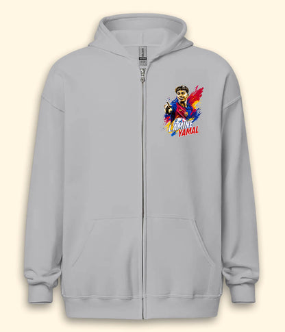 Lamine Yamal La Liga Graphic Zipper Hoodie