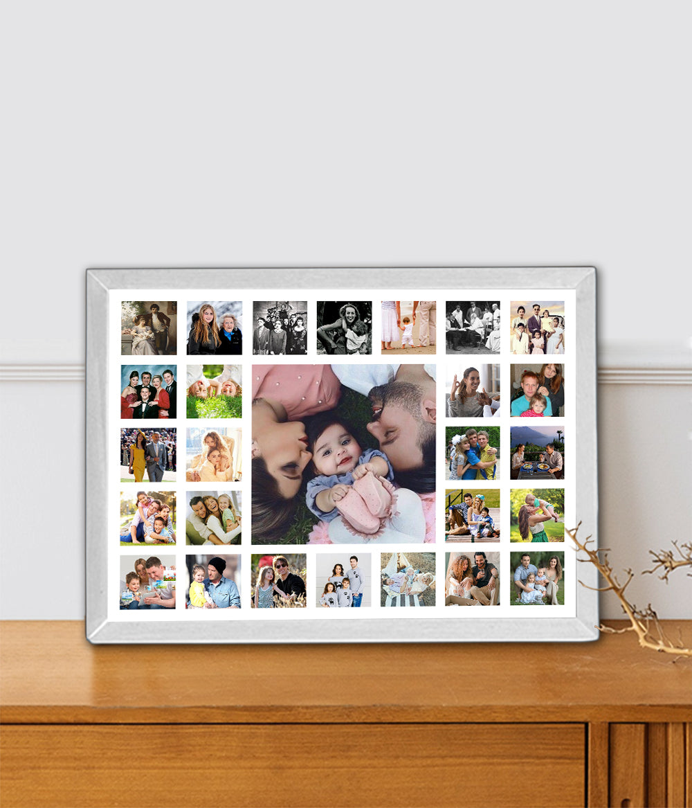Large Family Photo Collage Frame (Customizable)