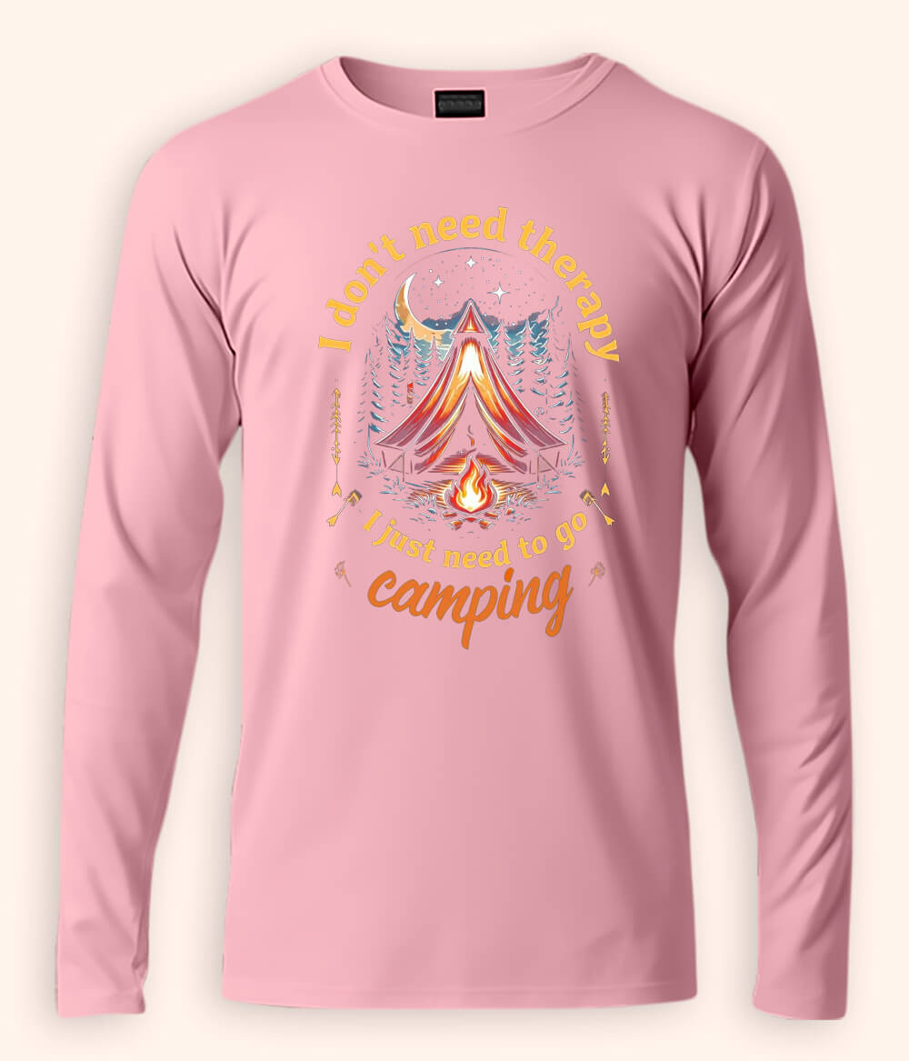 Camping Therapy Long Sleeve T-Shirt