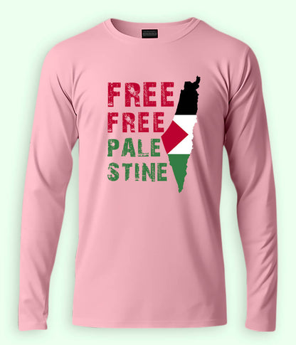 Free Free Palestine Full Sleeves Tee