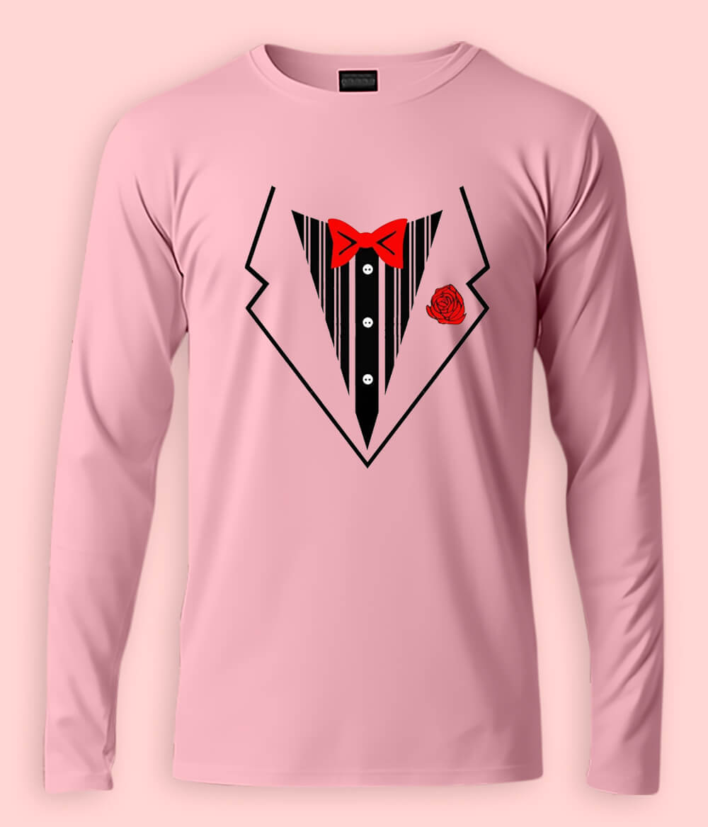 Long Sleeve Tuxedo Tee