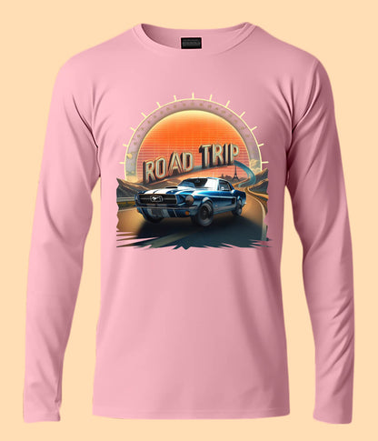 Road Trip Picnic Adventure Route Long Sleeve T-Shirt