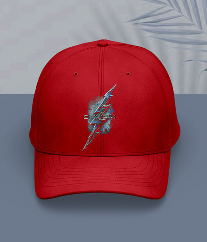 Red Lightning Bolt Cap