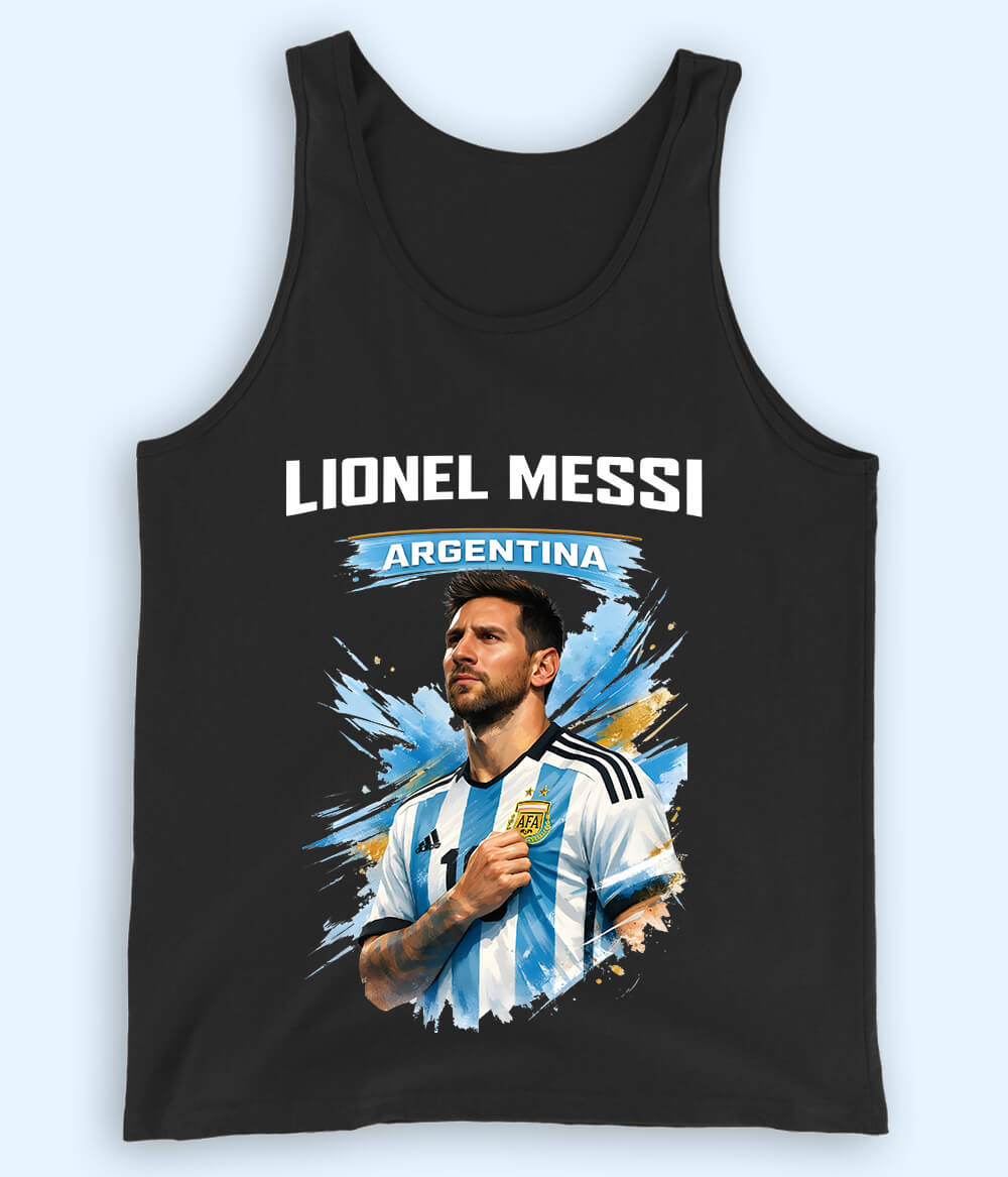 Lionel Messi Argentina Fan Football Tank Top