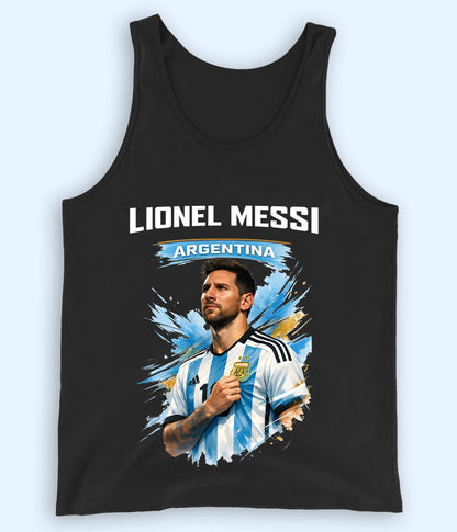 Lionel Messi Argentina Fan Football Tank Top