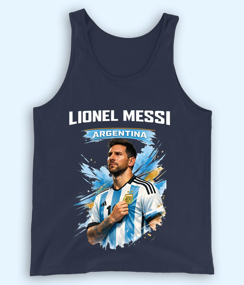 Lionel Messi Argentina Fan Football Tank Top