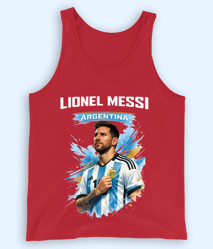 Lionel Messi Argentina Fan Football Tank Top