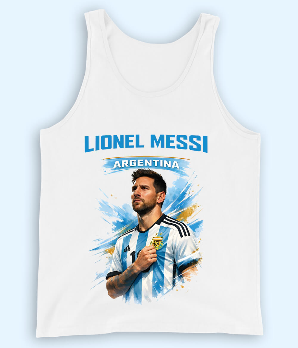 Lionel Messi Argentina Fan Football Tank Top