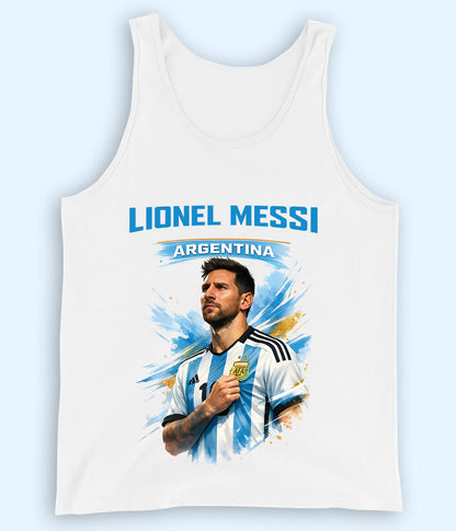 Lionel Messi Argentina Fan Football Tank Top