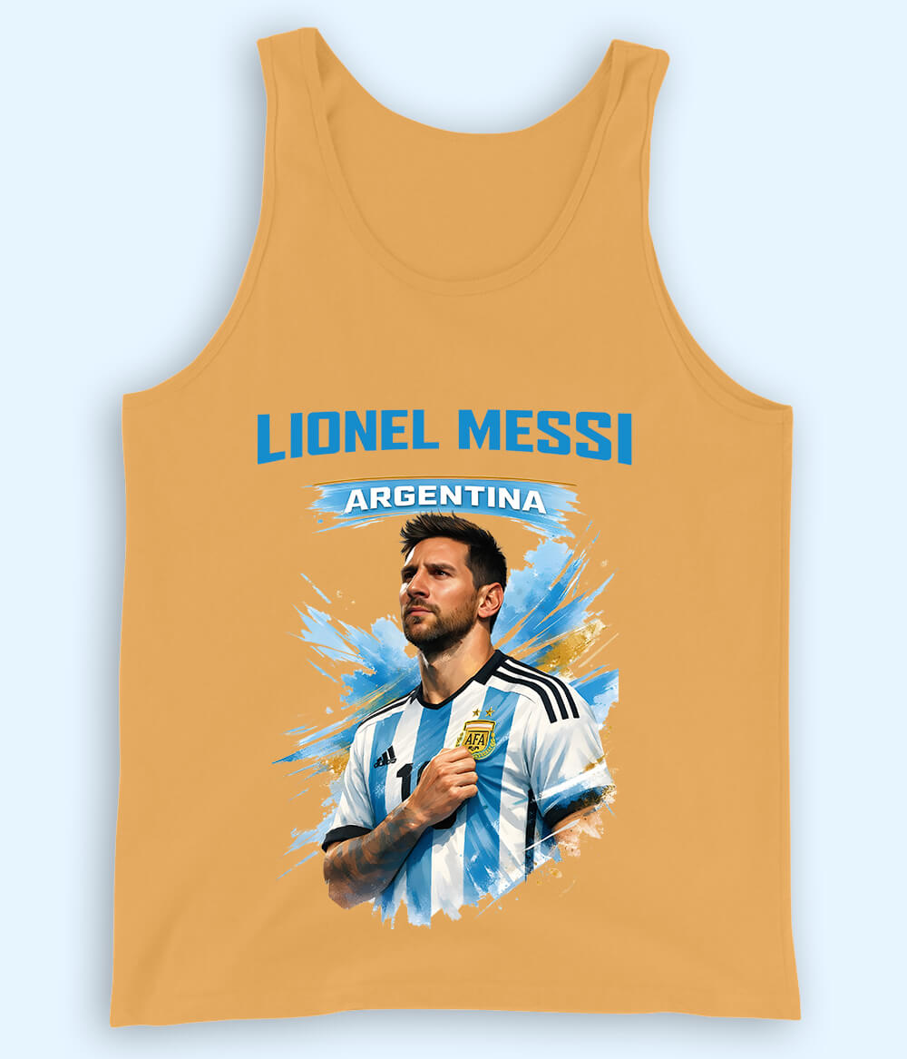 Lionel Messi Argentina Fan Football Tank Top