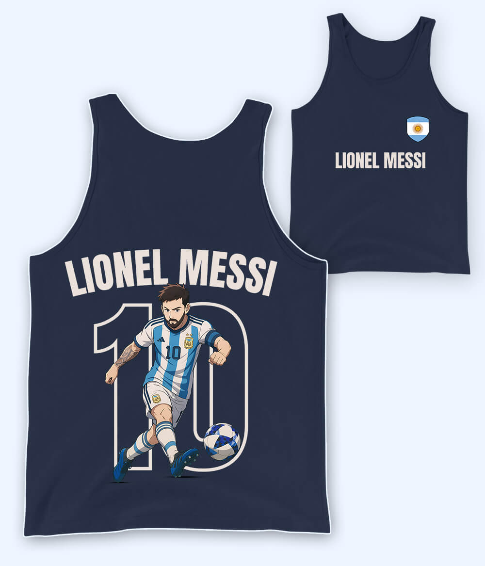 Lionel Messi Argentina Fan Tank Top