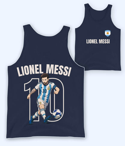 Lionel Messi Argentina Fan Tank Top