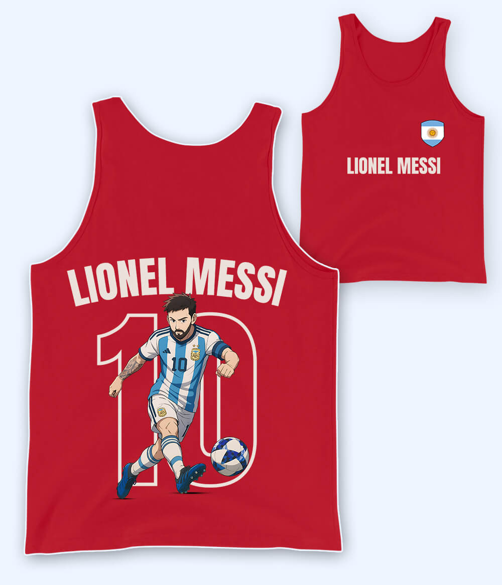 Lionel Messi Argentina Fan Tank Top