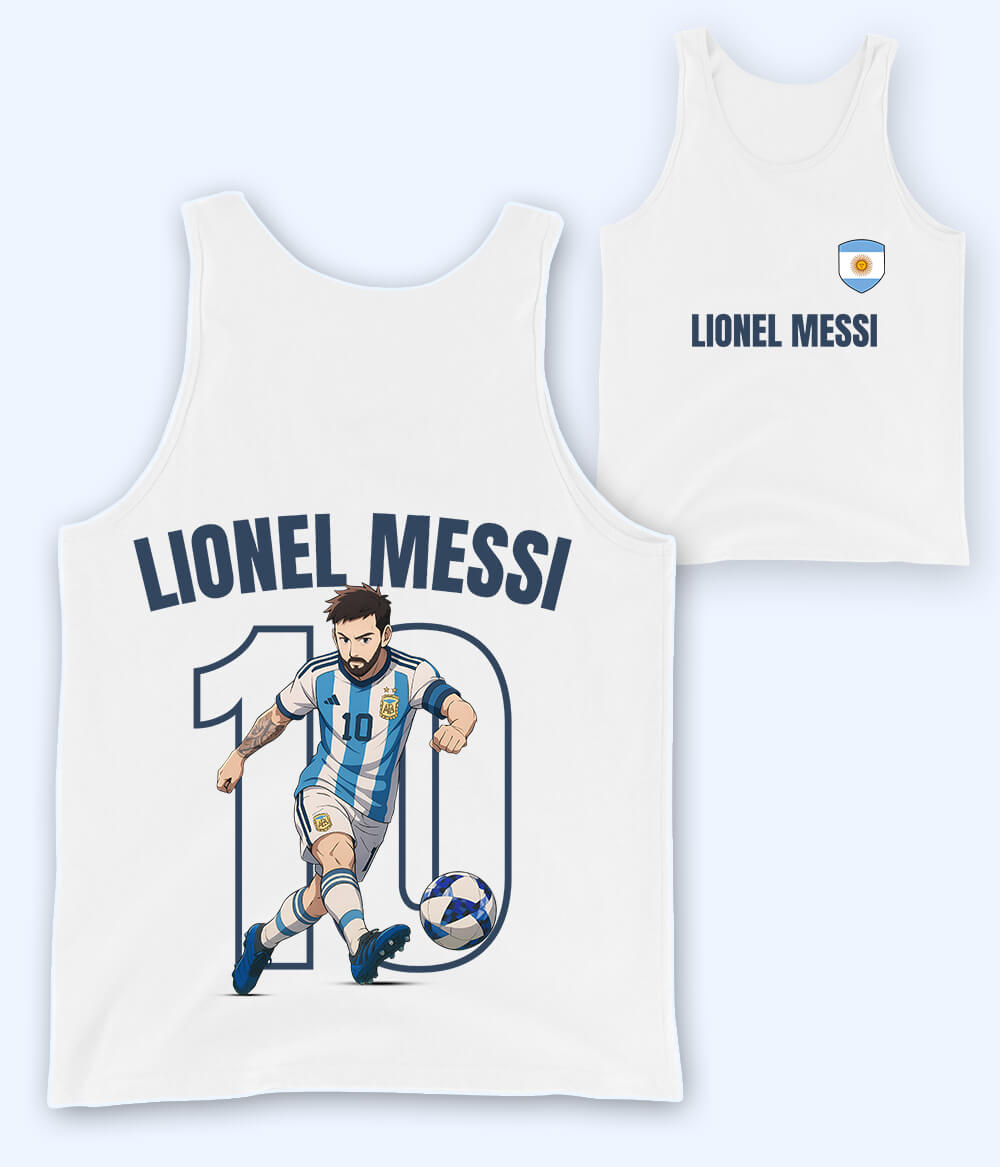 Lionel Messi Argentina Fan Tank Top