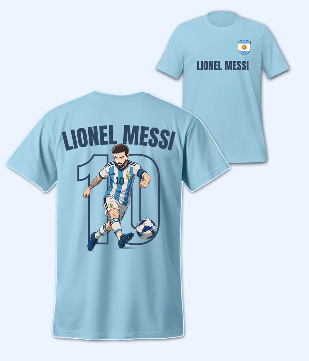 Lionel Messi Argentina Football T-Shirt