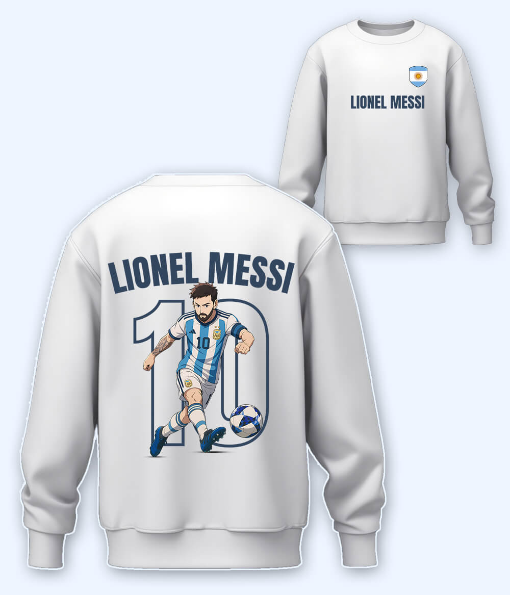 Lionel Messi Argentina Football Sweatshirt