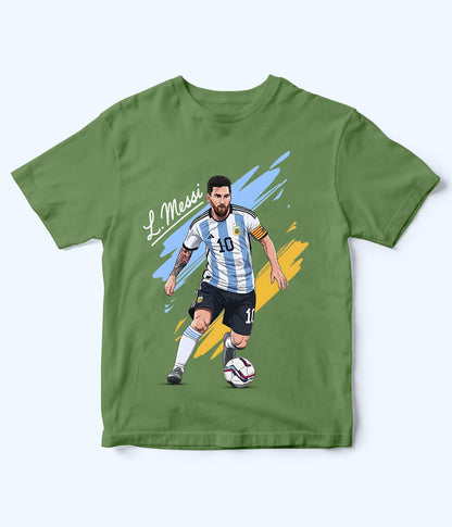 Lionel Messi Argentina Kids Football T-Shirt