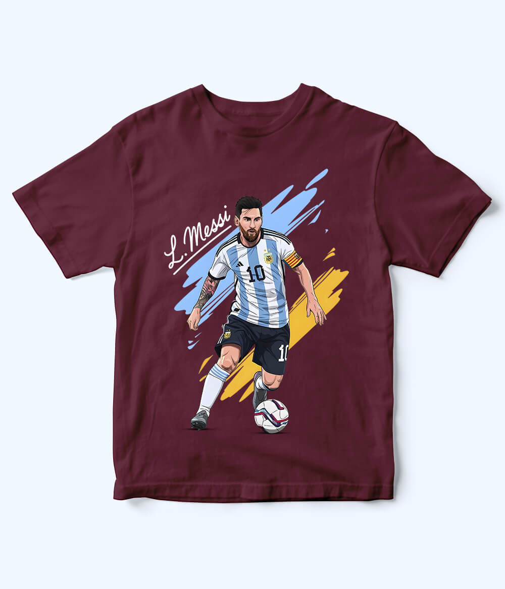 Lionel Messi Argentina Kids Football T-Shirt
