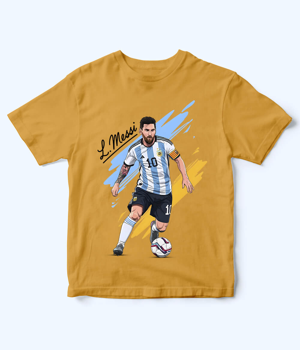 Lionel Messi Argentina Kids Football T-Shirt