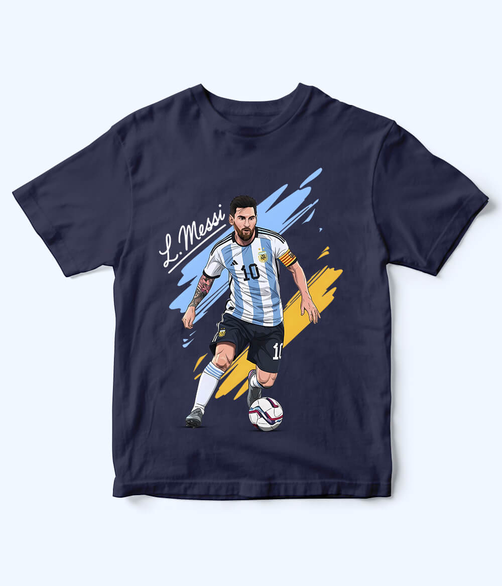 Lionel Messi Argentina Kids Football T-Shirt
