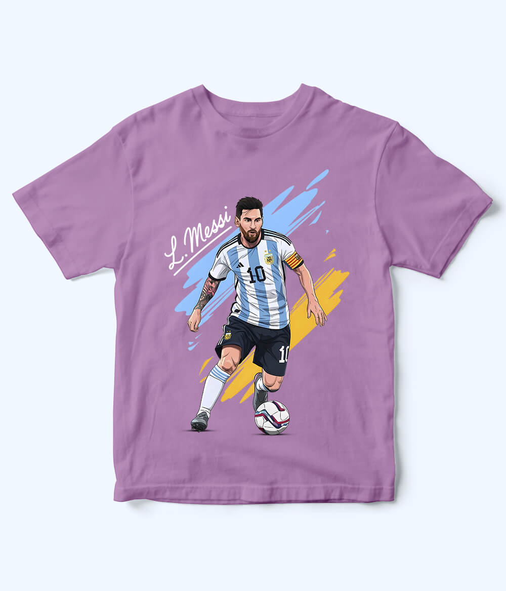Lionel Messi Argentina Kids Football T-Shirt