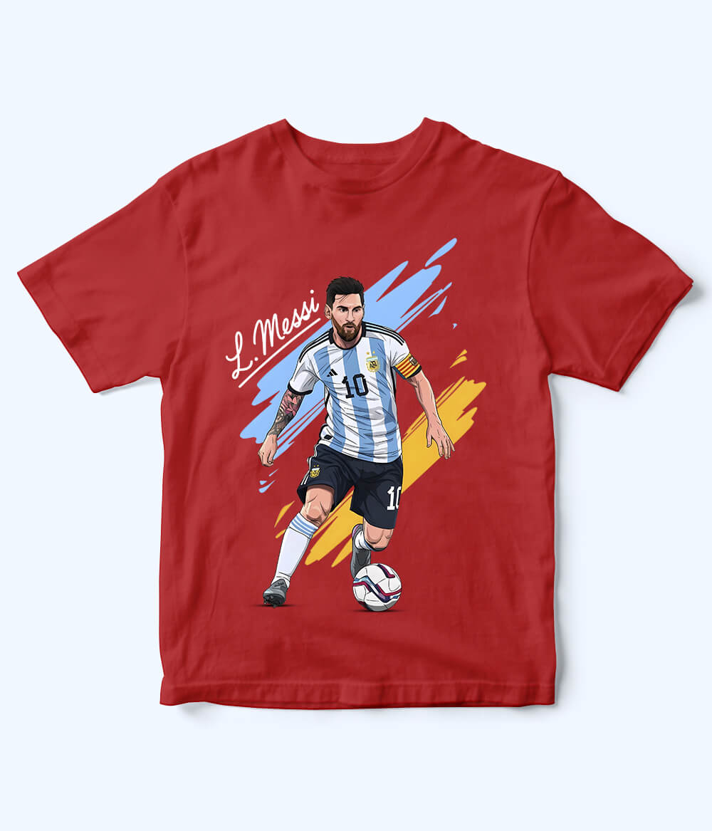 Lionel Messi Argentina Kids Football T-Shirt