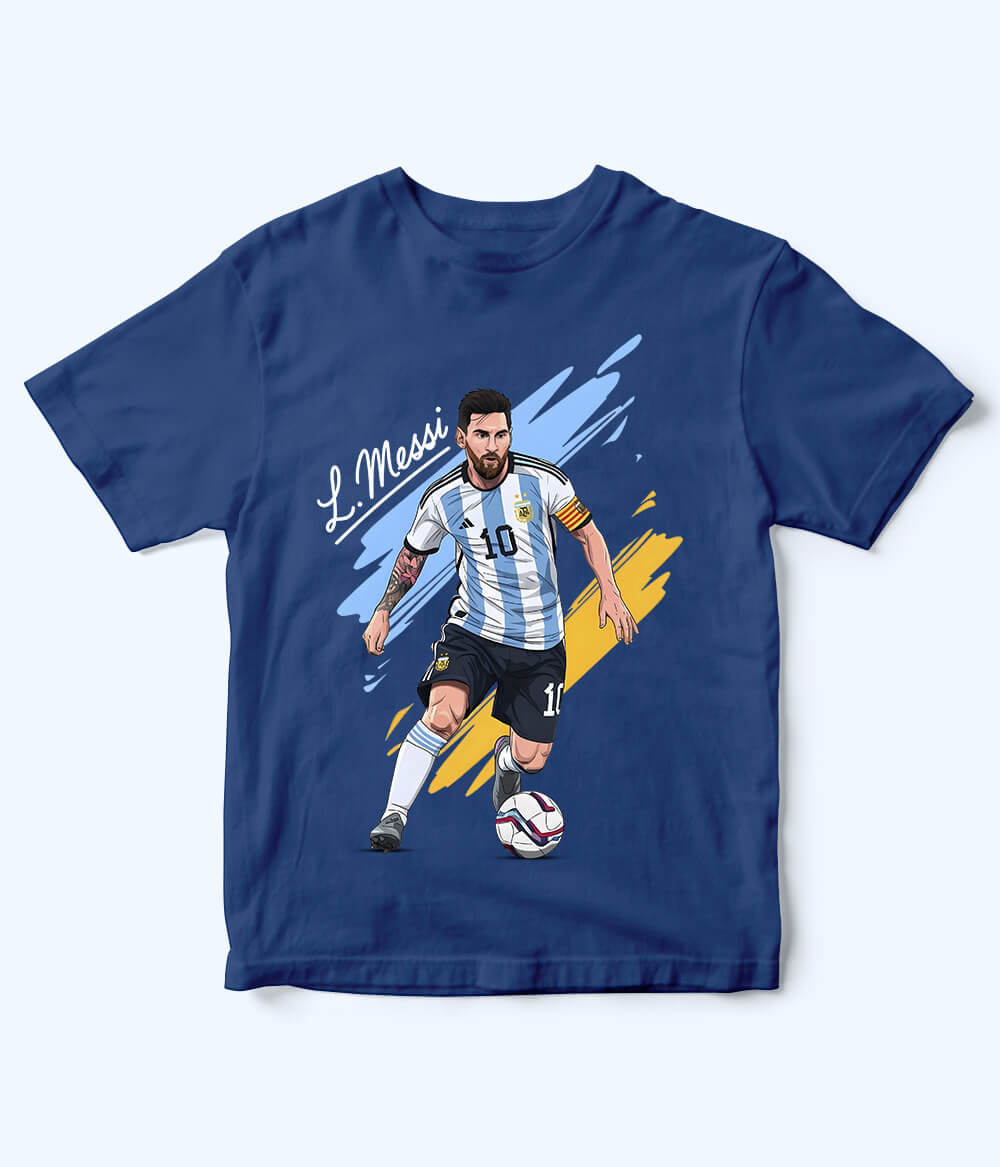Lionel Messi Argentina Kids Football T-Shirt