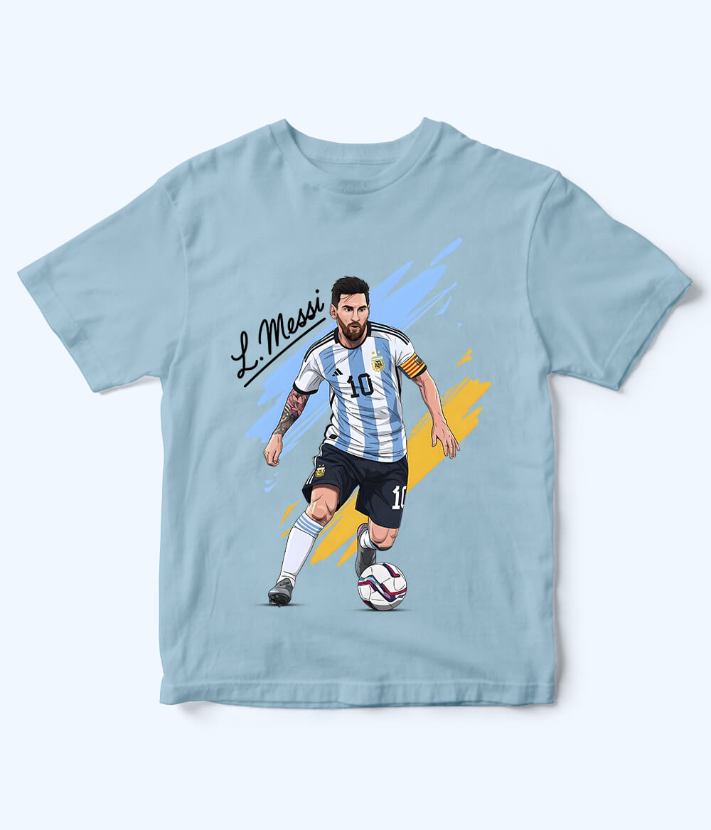 Lionel Messi Argentina Kids Football T-Shirt