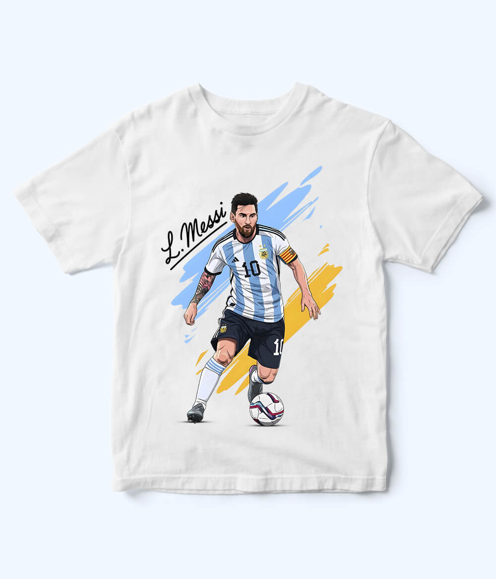 Lionel Messi Argentina Kids Football T-Shirt