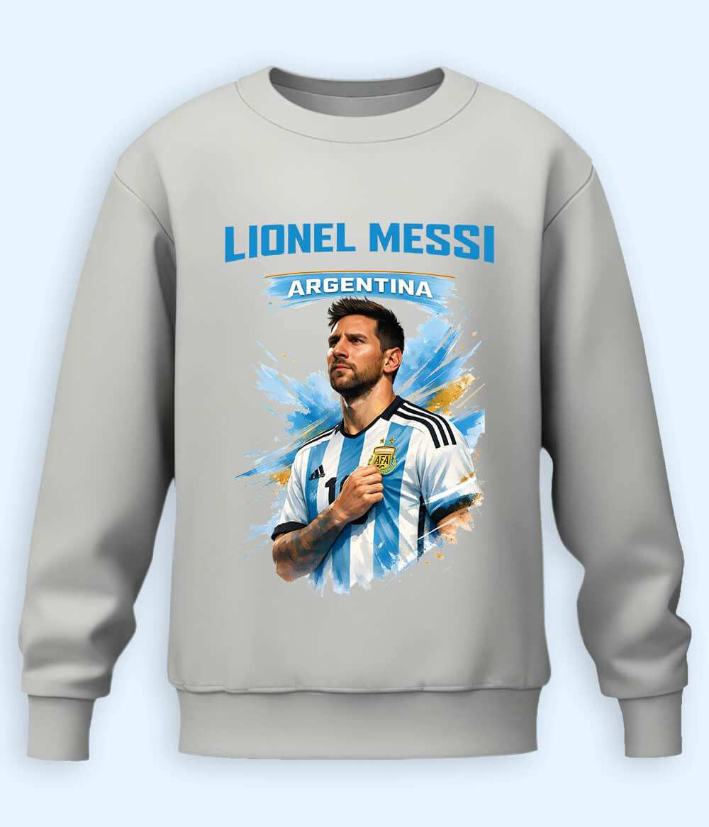Lionel Messi Argentina No.10 Graphic Sweatshirt