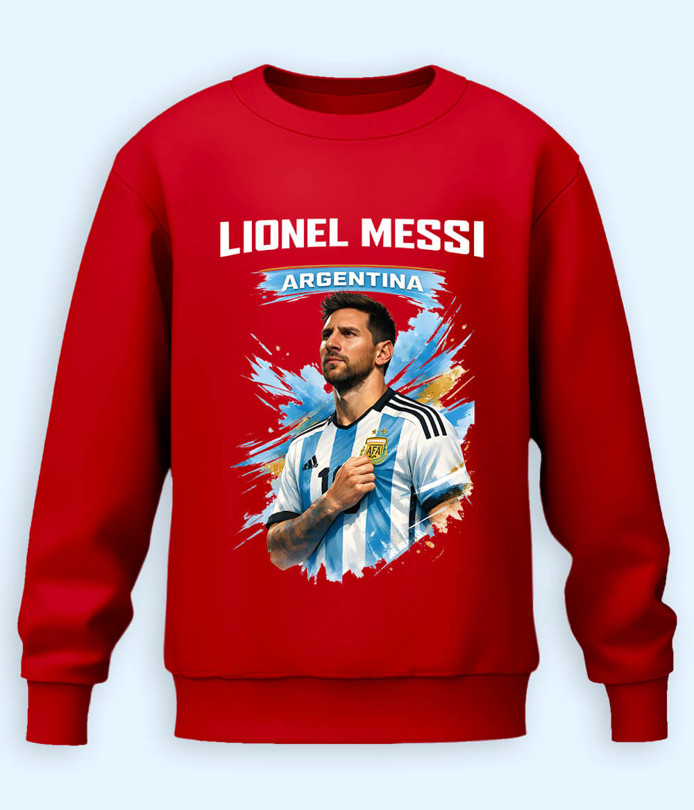 Lionel Messi Argentina No.10 Graphic Sweatshirt