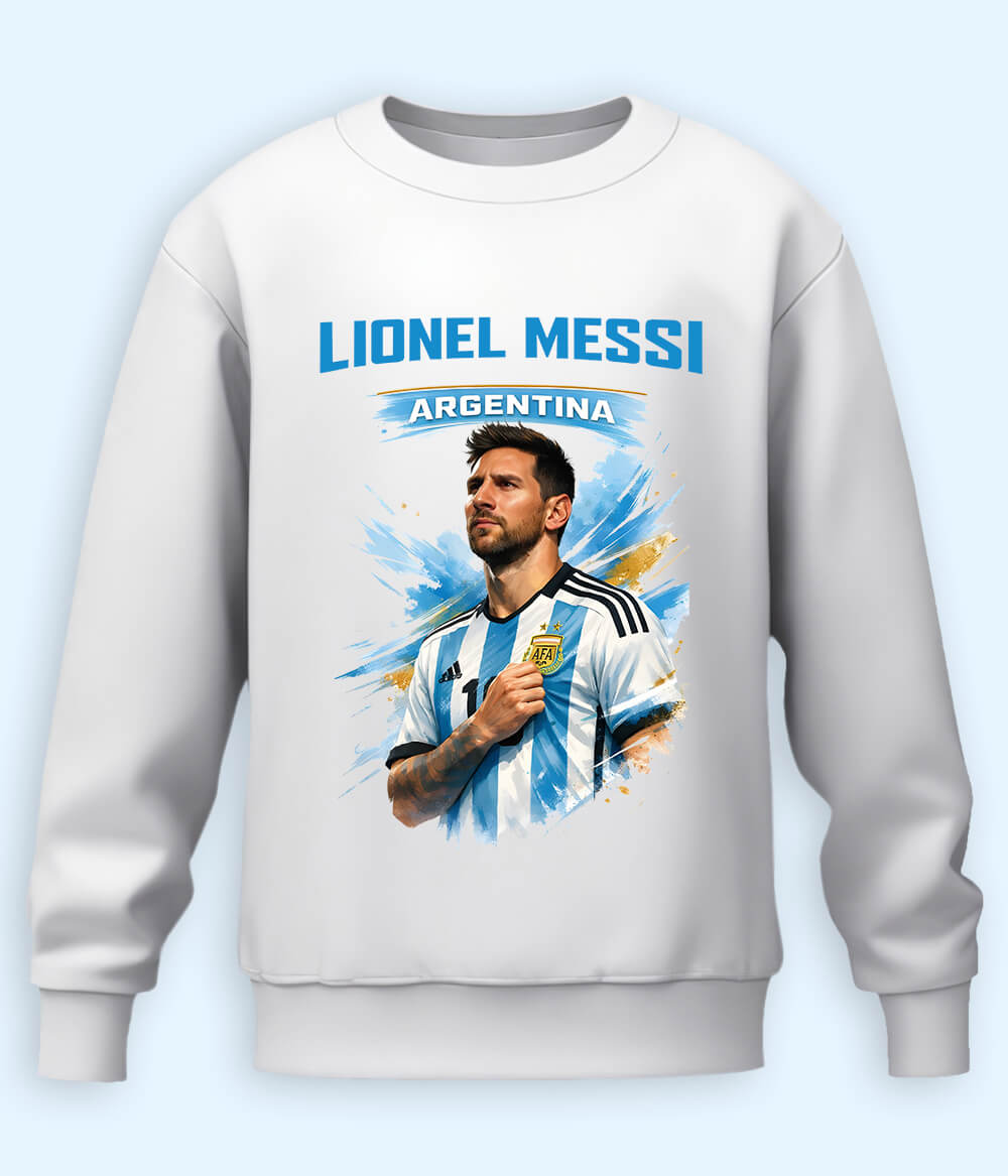 Lionel Messi Argentina No.10 Graphic Sweatshirt