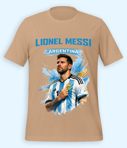 Lionel Messi World Champion Graphic Football T-Shirt 