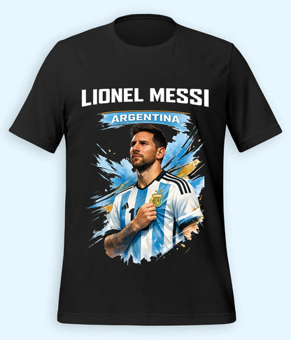 Lionel Messi World Champion Graphic Football T-Shirt 