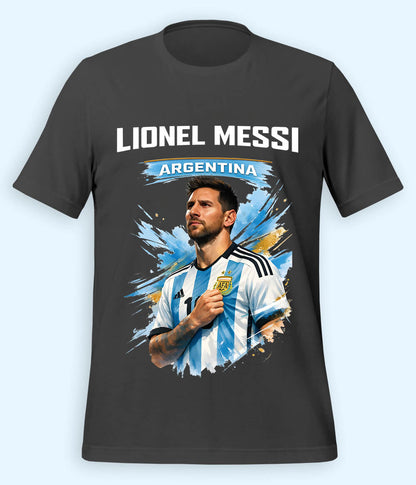 Lionel Messi World Champion Graphic Football T-Shirt 