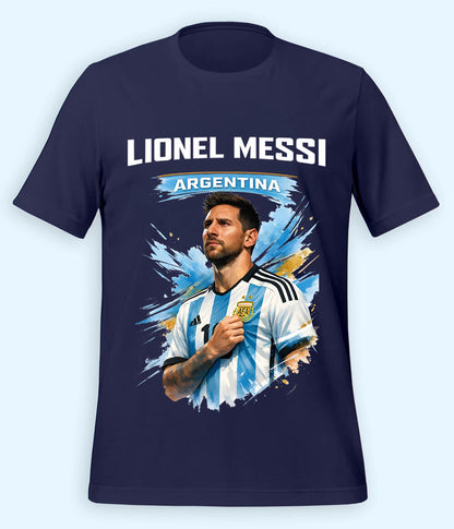 Lionel Messi World Champion Graphic Football T-Shirt 