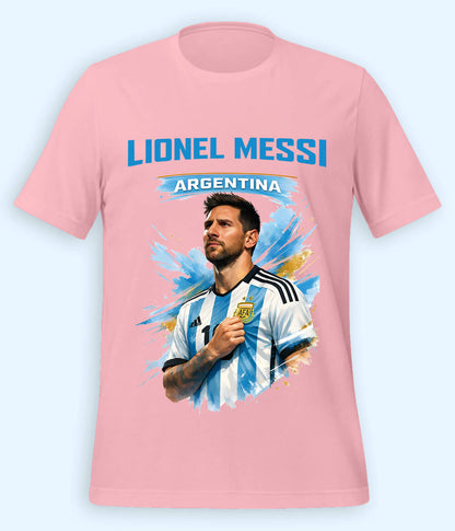Lionel Messi World Champion Graphic Football T-Shirt 