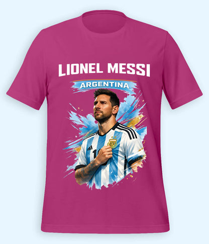 Lionel Messi World Champion Graphic Football T-Shirt 