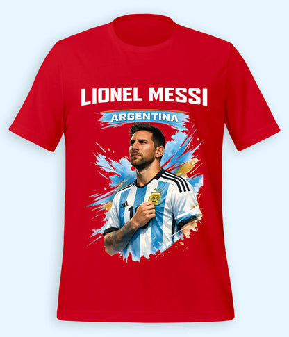 Lionel Messi World Champion Graphic Football T-Shirt 