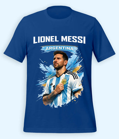 Lionel Messi World Champion Graphic Football T-Shirt 
