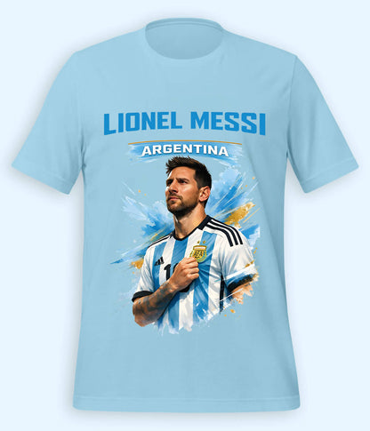 Lionel Messi World Champion Graphic Football T-Shirt 