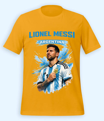 Lionel Messi World Champion Graphic Football T-Shirt 