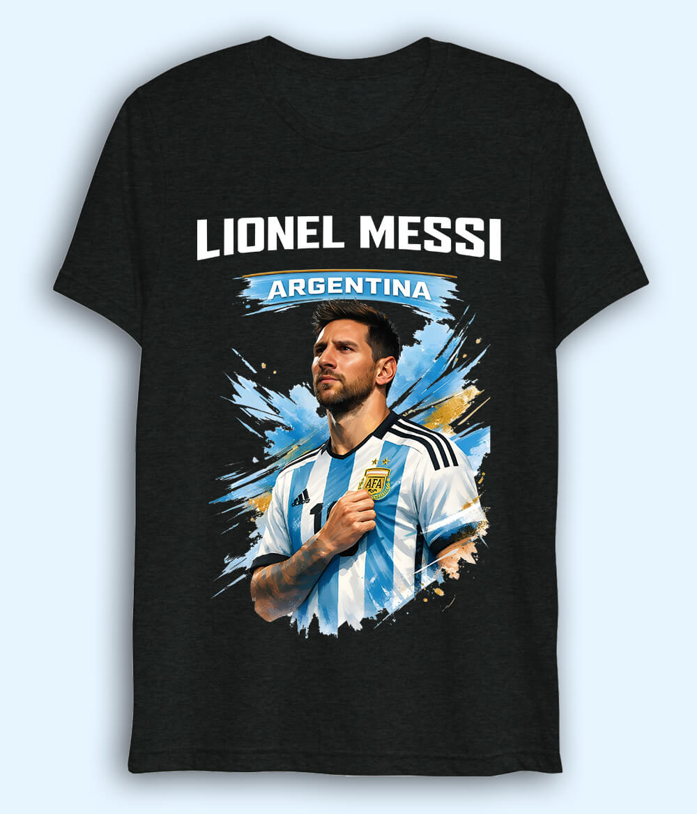Lionel Messi World Cup Champion Dri Fit Football T-Shirt