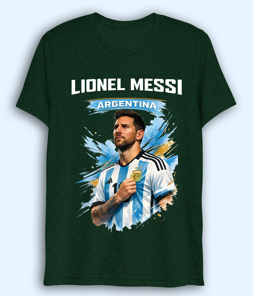 Lionel Messi World Cup Champion Dri Fit Football T-Shirt