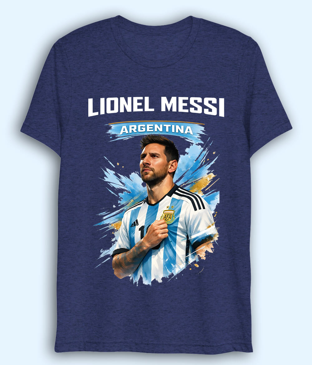 Lionel Messi World Cup Champion Dri Fit Football T-Shirt