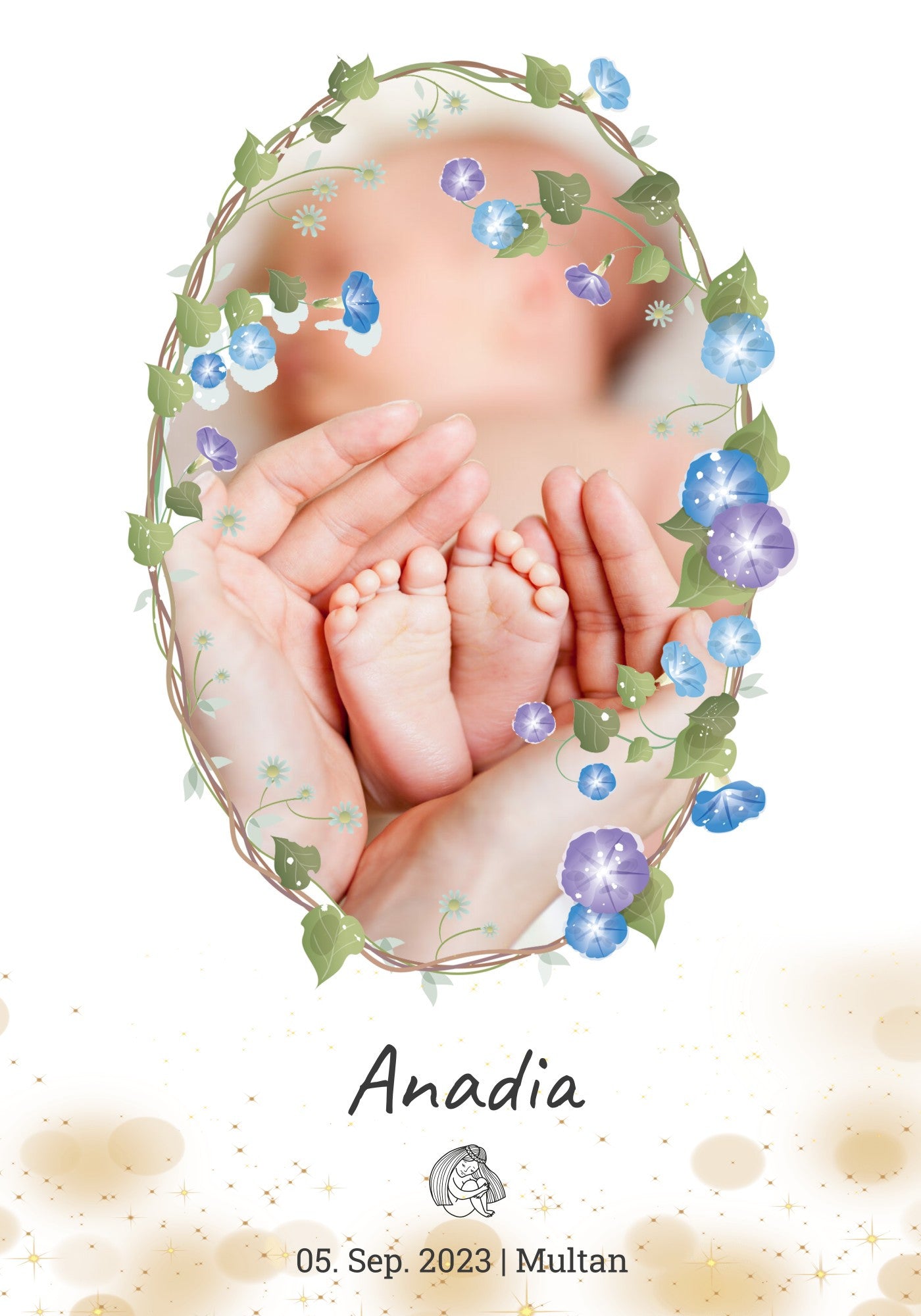 Little Miracle Footprints Frame | Baby Photo Frame