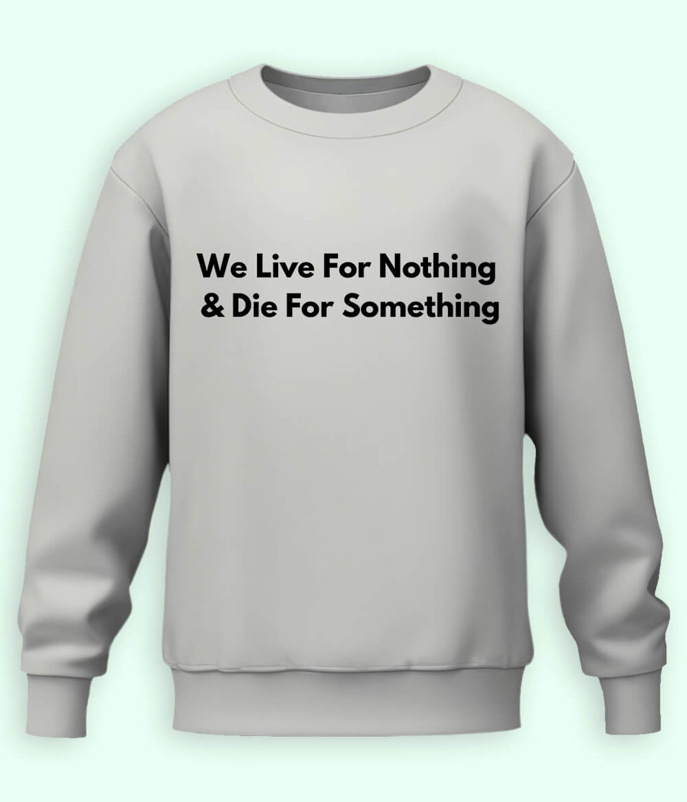 Heather Grey Live and Die Sweatshirt (Unisex)