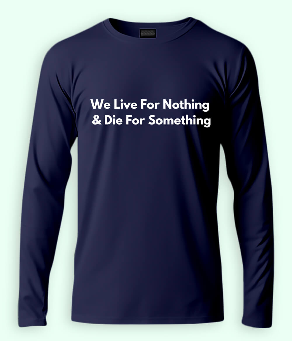 Navy Live and Die Long Sleeve T-Shirt (Unisex)
