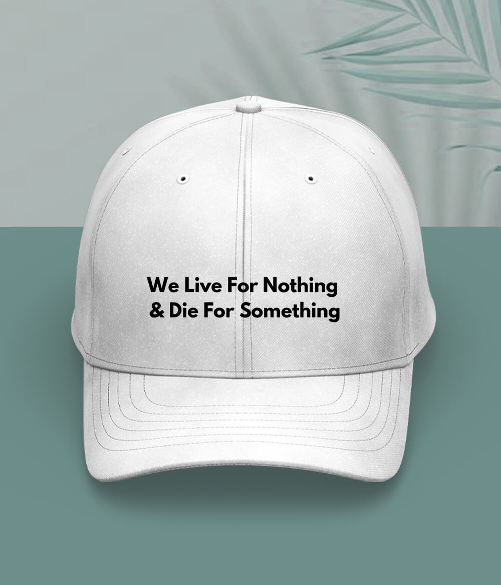 White Live and Die Cap