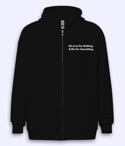 Live and Die Zipper Hoodie (Unisex)